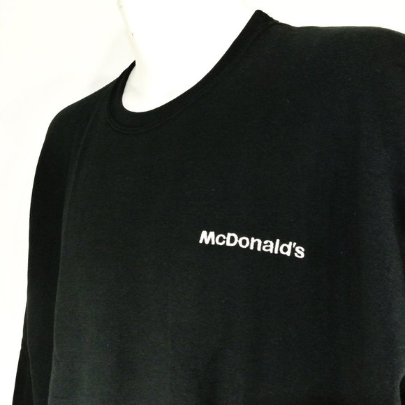 McDONALD'S Hamburgers Fast Food Employee Uniform Sweatshirt NEW Size XL - Picture 9 of 13